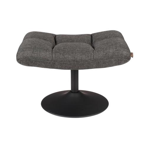 *WOONWINKEL* Dutchbone Bar Draaibare Hocker Stof Donkergrijs, Huis en Inrichting, Banken | Voetenbanken en Poefen, Nieuw, Stof