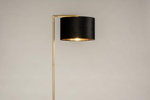 Rietveld Vloerlampen - Zwart, Goud - Stof, Metaal, Huis en Inrichting, Lampen | Vloerlampen, Verzenden