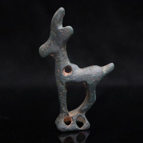 IJzertijd Brons Hanger - Ibex-figuur (Zonder Minimumprijs), Antiek en Kunst, Antiek | Overige Antiek