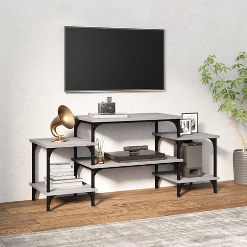 vidaXL Tv-meubel 117x35x52 cm bewerkt hout grijs sonoma, Huis en Inrichting, Kasten | Televisiemeubels, 25 tot 50 cm, Nieuw, Overige houtsoorten