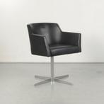 Fauteuil Mobitec - Zwart leder - Draaibaar, Huis en Inrichting, Ophalen of Verzenden, Nieuw