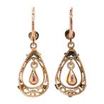 Gouden fantasie oorhangers 14 krt, Sieraden, Tassen en Uiterlijk, Oorbellen, Ophalen of Verzenden, Nieuw