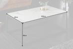 Design salontafel SYMBIOSE 100cm marmer wit keramiek gemaakt, Huis en Inrichting, Tafels | Salontafels, Nieuw, Ophalen of Verzenden