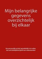9789059054165 Mijn belangrijke gegevens overzichtelijk bi..., Boeken, Verzenden, Nieuw, Studio Visual Steps