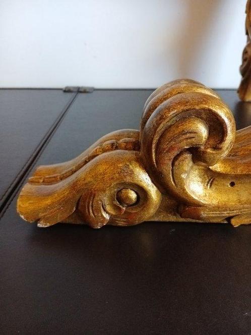 Wandtafel (2) - Hout - Goudblad in gesneden hout, Antiek en Kunst, Antiek | Overige Antiek