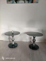 Leolux - Peter Harvey - Set bijzettafels (2) - Glas, Metaal