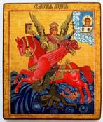 Icoon - RUSSISCH ORTHODOXE IKON HEILIGE MICHAËL DE, Antiek en Kunst