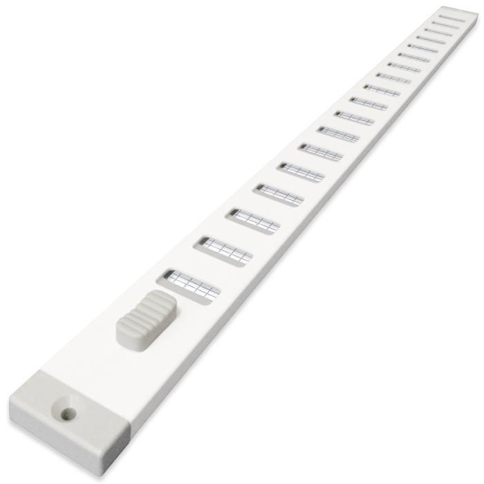 Aluminium afsluitbaar schuifrooster opbouw 470 x 30mm, Doe-het-zelf en Verbouw, Ventilatie en Afzuiging, Nieuw, Verzenden