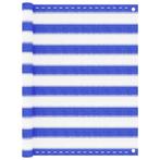 vidaXL Balkonscherm 90x400 cm HDPE blauw en wit, Tuin en Terras, Verzenden, Nieuw