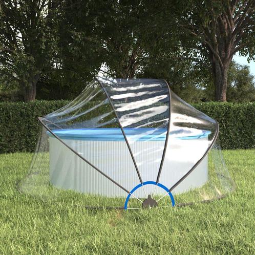 vidaXL Zwembadoverkapping rond 315x158 cm PVC, Tuin en Terras, Zwembad-toebehoren, Nieuw, Verzenden