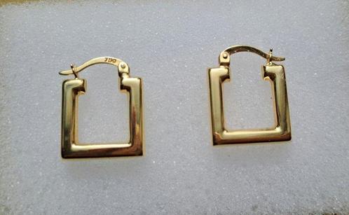 Zonder Minimumprijs - Hoepel oorbellen - 18 karaat Geel goud, Sieraden, Tassen en Uiterlijk, Antieke sieraden