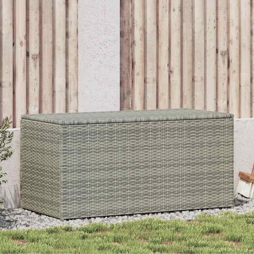 vidaXL Tuinbox 100x50x50 cm poly rattan grijs, Tuin en Terras, Overige Tuin en Terras, Nieuw, Verzenden