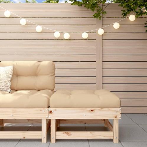 vidaXL Tuinvoetenbank massief grenenhout, Tuin en Terras, Tuinsets en Loungesets, Nieuw, Verzenden
