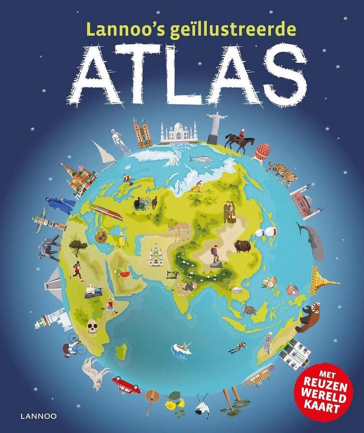 Lannoos geïllustreerde atlas 9789401437820 Andrew Brooks, Boeken, Woordenboeken, Gelezen, Verzenden