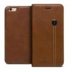 iPhone 7 - iHosen Leather Book Case - Bruin, Nieuw, Ophalen of Verzenden