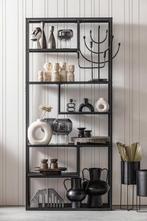 Extra korting van € 50,00 WOOOD wandrek Teun zwart metaal, Huis en Inrichting, Nieuw