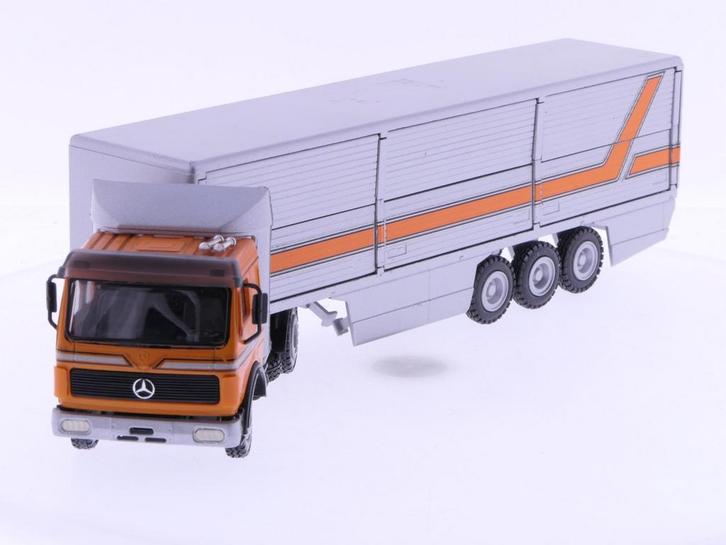 Schaal 1:50 Conrad Model 3029 Mercedes Benz truck and tra..., Hobby en Vrije tijd, Modelauto's | 1:50, Zo goed als nieuw, Conrad