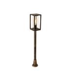 Vintage staande buitenlamp antiek goud 100 cm IP44 -, Huis en Inrichting, Lampen | Vloerlampen, Nieuw, Overige stijlen