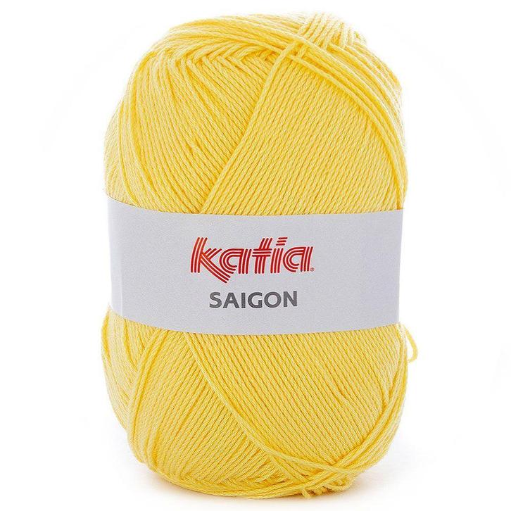 Katia Saigon - 11 citroengeel - Acryl Garen, Hobby en Vrije tijd, Breien en Haken, Ophalen of Verzenden