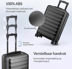 2dekans | Nohrd Handbagage Koffer - Zwart - Reiskoffer met, Ophalen of Verzenden, Zo goed als nieuw