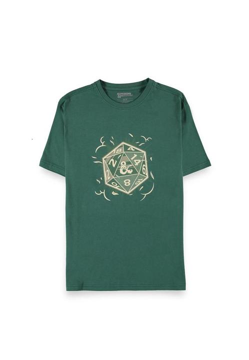 Difuzed Dungeons & Dragons Dice T-Shirt Groen-Maat XL, Kleding | Heren, Overige Herenkleding, Nieuw, Ophalen of Verzenden