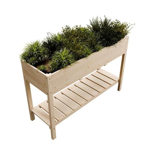Verhoogde Plantenbak Freya - Hout, Tuin en Terras, Bloembakken en Plantenbakken, Nieuw, Verzenden