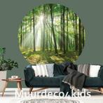 Behangcirkel Bos, Ronde muursticker bos, diverse afmetingen, Ophalen of Verzenden, Minder dan 10 m², Boszicht, bomen, muurcirkel,
