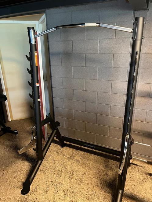 Inspire Maximum Squat Rack met Optrekstang, Sport en Fitness, Fitnessmaterialen, Zo goed als nieuw, Armen, Benen, Borst, Buik