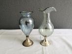Vaas (2)  - 800 zilver - Murano geblazen glas
