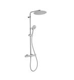 HUBER ROUND THERMOSTATISCH DOUCHESYSTEEM CHROOM, Ophalen of Verzenden, Nieuw, Chroom, Kraan