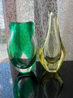 Duo of Art Glass Vases in Sommerso Technique - Vaas (2) -