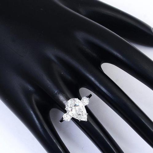 Zonder Minimumprijs - Ring - 14 karaat Witgoud - 3.43ct. tw., Sieraden, Tassen en Uiterlijk, Ringen
