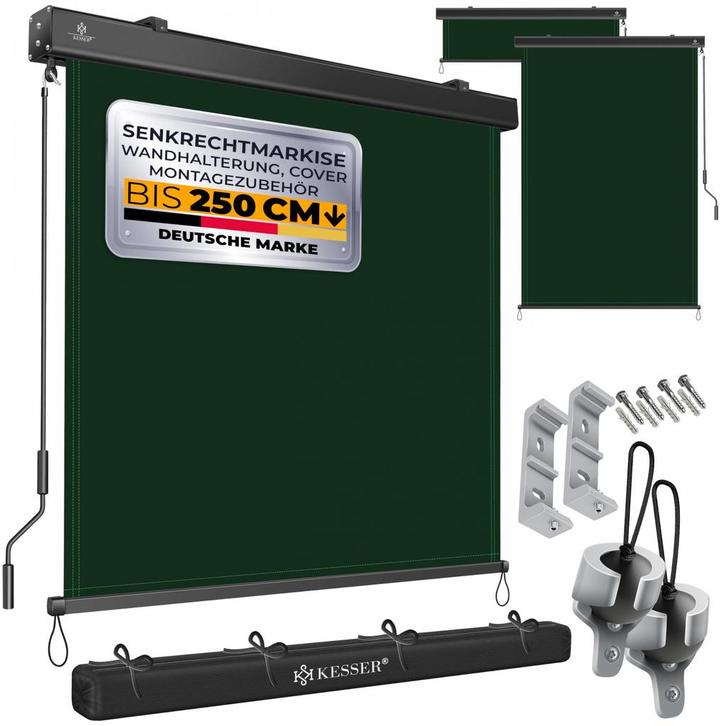 KESSER® Zonneluifel 140 x 250 cm Zijluifel | Zonnescherm, Tuin en Terras, Zonneschermen, Verzenden