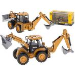 Metalen graafmachinelader met beweegbare bakken Die-Cast, Ophalen of Verzenden, Nieuw
