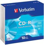 Verbatim CD-R 700 MB Extra Protection 10 stuks slimcase, Nieuw, Verzenden