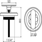 Afvoerplug en sifonaansluiting Clou First Gunmetal, Doe-het-zelf en Verbouw, Sanitair, Ophalen of Verzenden, Nieuw