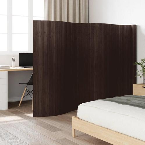 vidaXL Kamerscherm 165x600 cm bamboe donkerbruin, Huis en Inrichting, Woonaccessoires | Kamerschermen, Nieuw, Verzenden