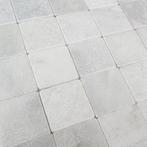 Getrommeld Marmer Wit 10x10 cm - Turks Hardsteen Tegels voor, Doe-het-zelf en Verbouw, Tegels, Verzenden, Nieuw