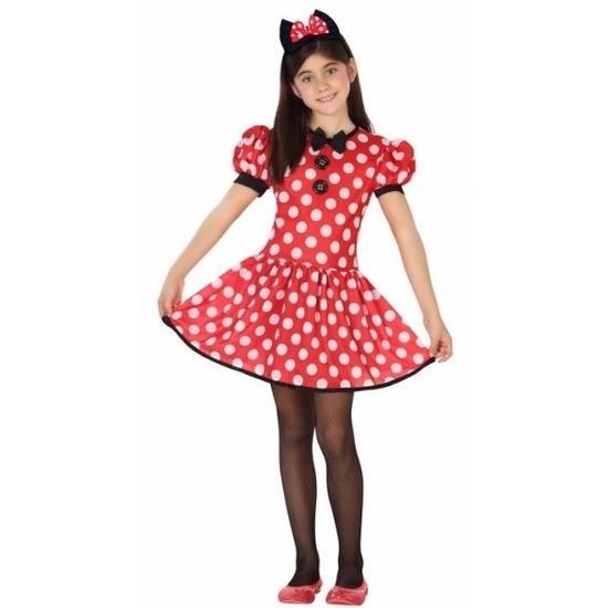 Verkleedkleding muizen meisje rood - Minnie Mouse kleding, Kinderen en Baby's, Carnavalskleding en Verkleedspullen, Ophalen of Verzenden