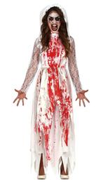 Trouwjurk Halloween Kostuum Dames Bebloed, Verzenden, Nieuw