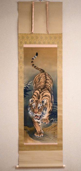 Fierce Beast - Tijger  - hangende rol - Met de hand, Antiek en Kunst, Antiek | Overige Antiek