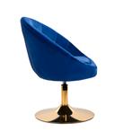 Draaistoel Marineblauw Kuip 4Rico QS-BL12 (Diverse stoelen), Huis en Inrichting, Stoelen, Verzenden, Nieuw