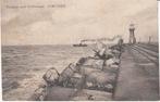 IJMUIDEN - Zuidpier met Golfbreker, Verzenden, Gelopen