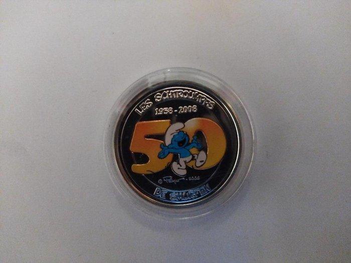 België. 5 Euro 2008 De Smurfen Proof (Zonder Minimumprijs), Postzegels en Munten, Munten | Europa | Euromunten