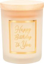 Paper Dreams Geurkaars klein goud/wit Happy birthday, Ophalen of Verzenden, Nieuw