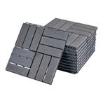 Houten terrastegels Alliste vlonder set van 10 acacia 0,9 m², Verzenden, Nieuw