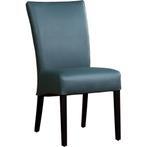 Leren eetkamerstoel Just - Toledo Whale (blauw/grijs) -, Huis en Inrichting, Stoelen, Blauw, Bohemian, Eigentijds, Klassiek, Retro, Romantisch, Scandinavisch