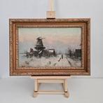 Aart Van Dalen (1933-1990) - Dutch winter landscape with a, Antiek en Kunst