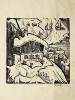 Jan Wiegers (1893-1959) - winter in Davos, Antiek en Kunst