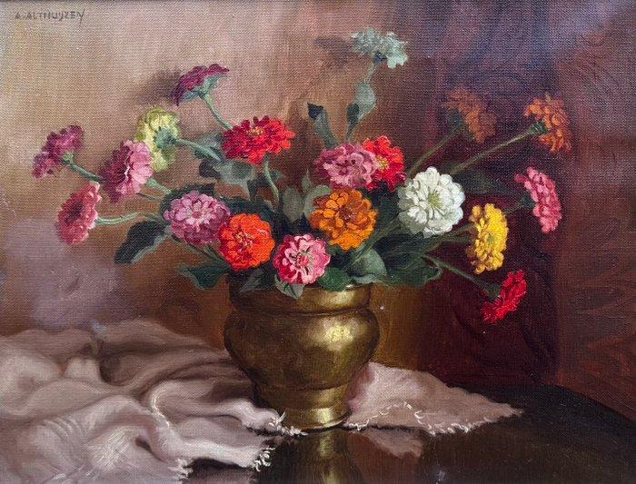 Antonie Althuijzen (1897-1963) - Bloemstilleven, Antiek en Kunst, Kunst | Schilderijen | Klassiek